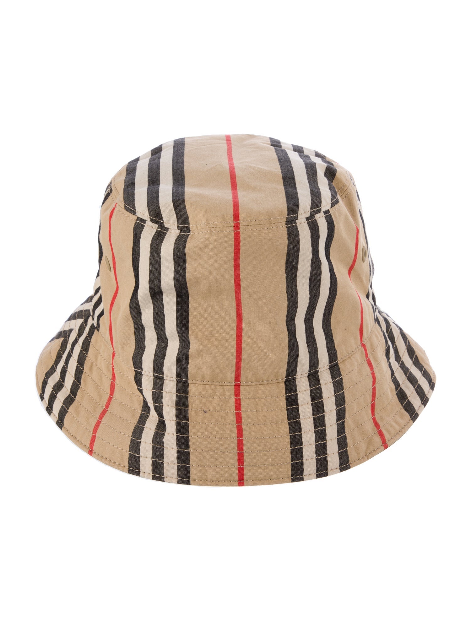 Burberry Check Print Canvas Bucket Hat