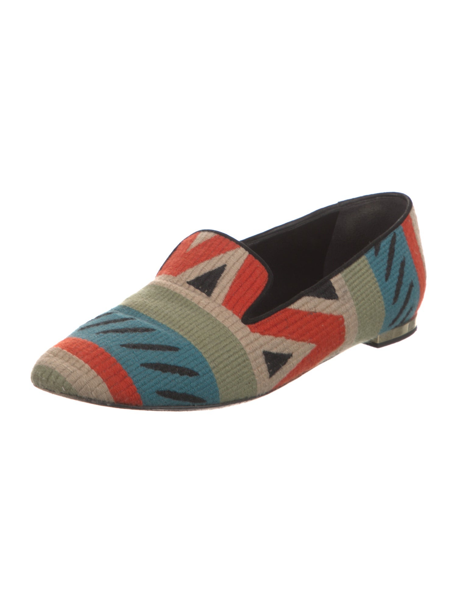 Burberry Colorblock Pattern Loafers