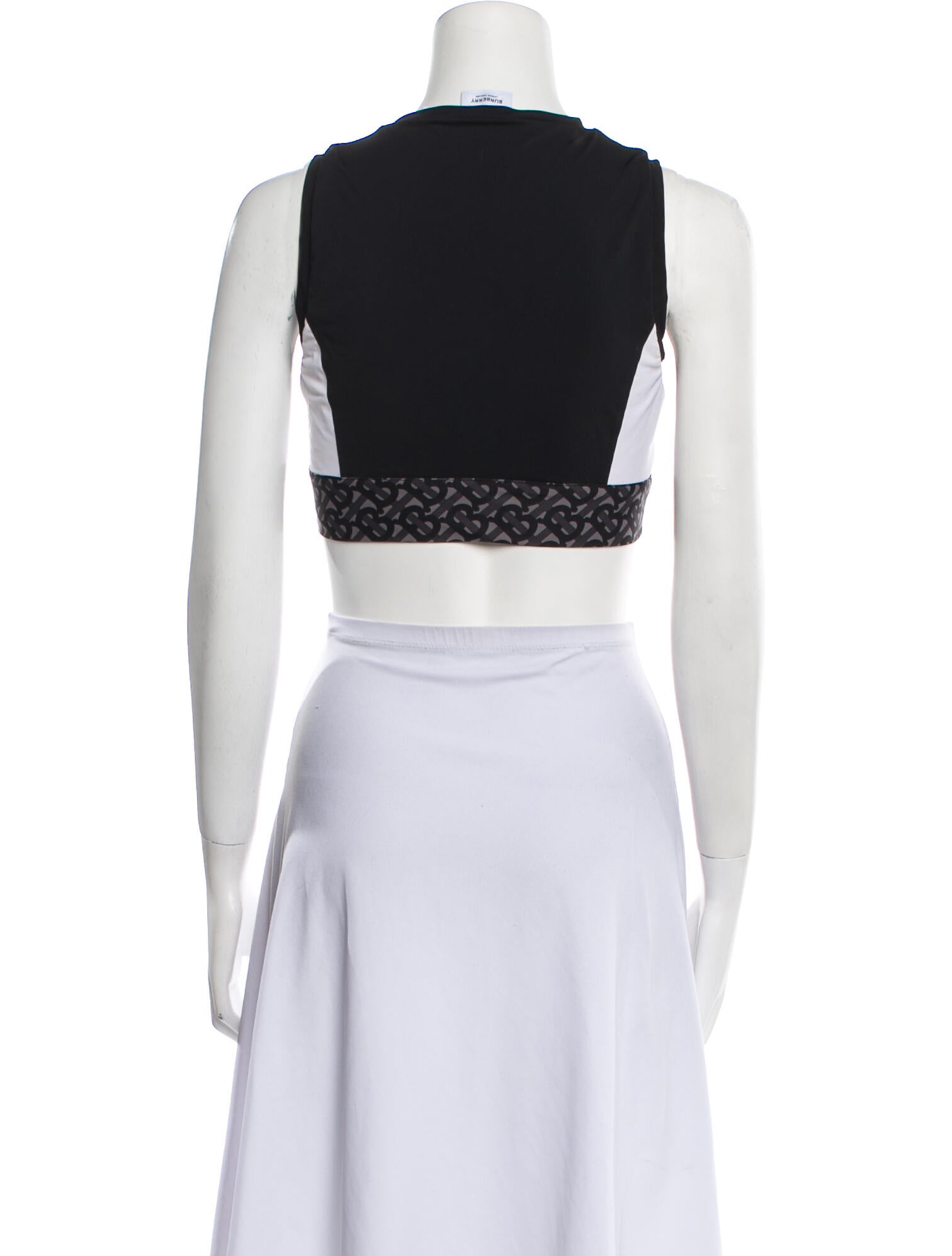 Burberry Nylon Printed Crop Top