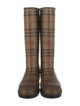 Burberry Horseferry Check Pattern Rubber Rain Boots