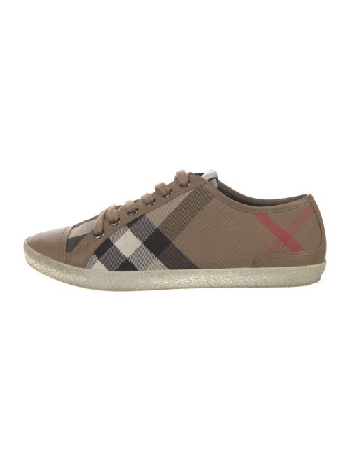 Burberry House Check Pattern Canvas Sneakers