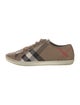 Burberry House Check Pattern Canvas Sneakers