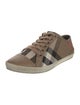 Burberry House Check Pattern Canvas Sneakers