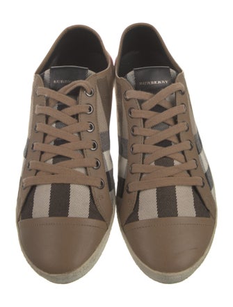 Burberry House Check Pattern Canvas Sneakers