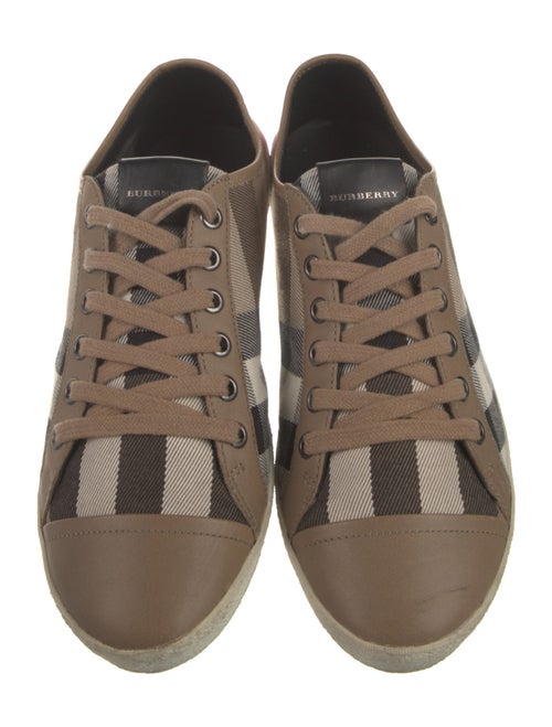 Burberry House Check Pattern Canvas Sneakers