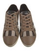 Burberry House Check Pattern Canvas Sneakers