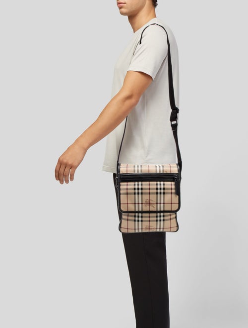 Burberry Haymarket Check Messenger Bag