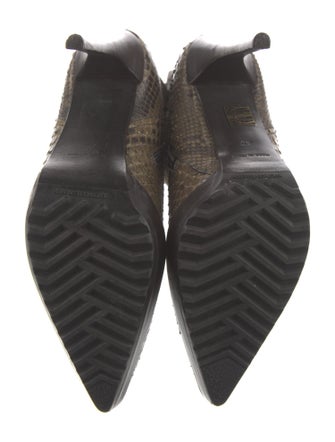 Burberry Snakeskin Animal Print Boots