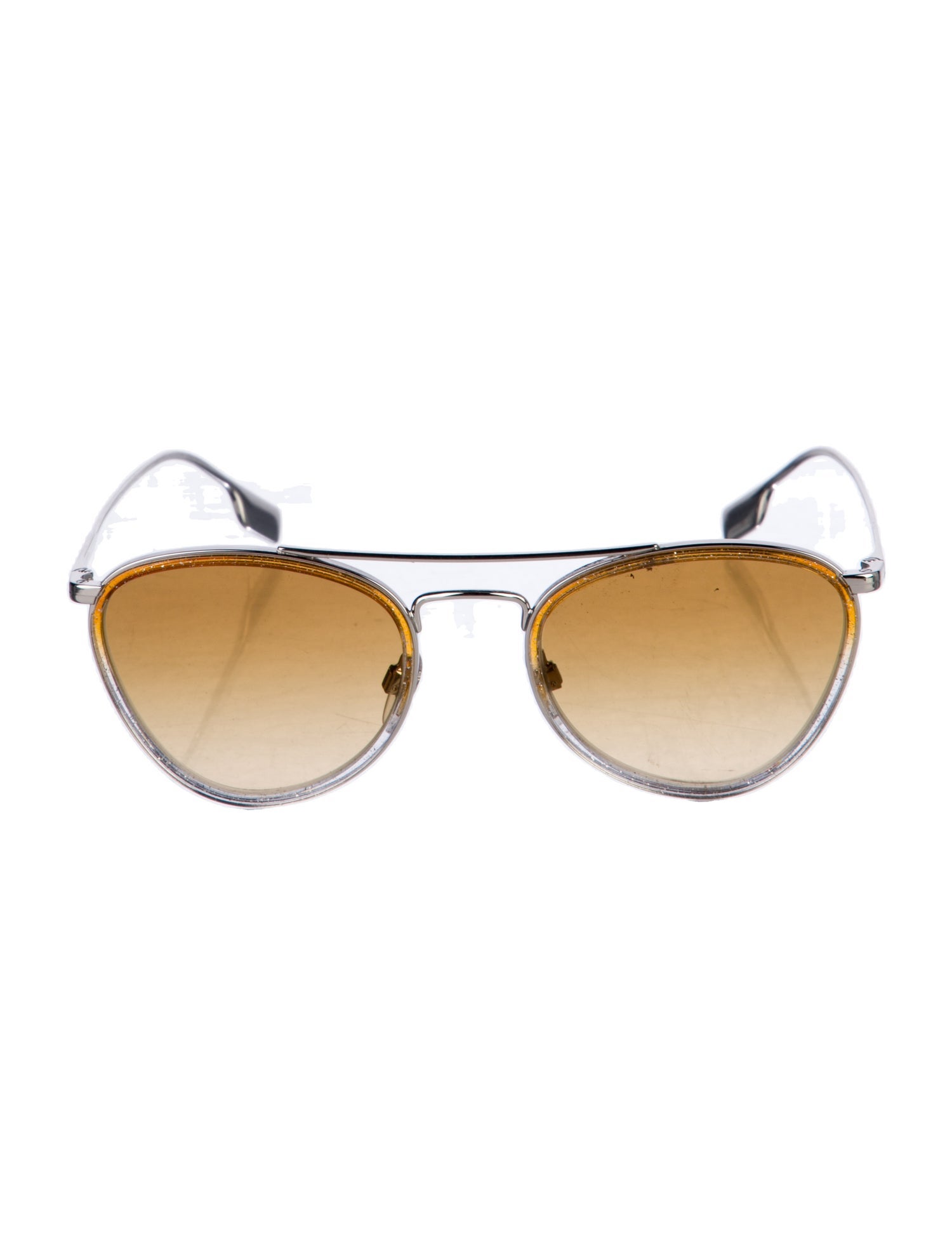 Burberry Aviator Tinted Sunglasses