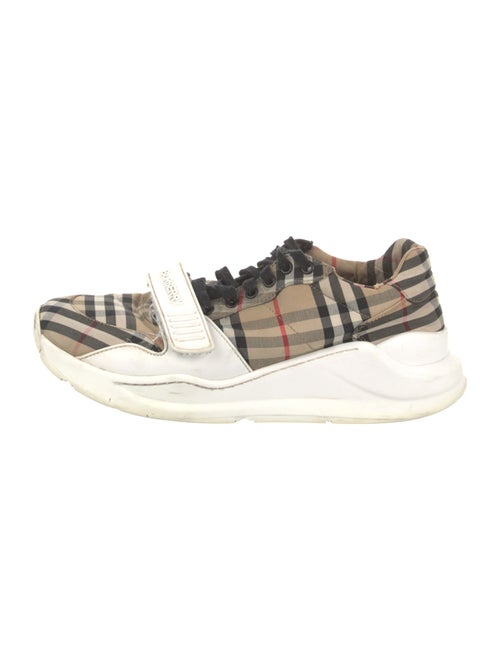 Burberry House Check Pattern Canvas Sneakers
