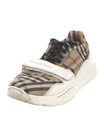 Burberry House Check Pattern Canvas Sneakers