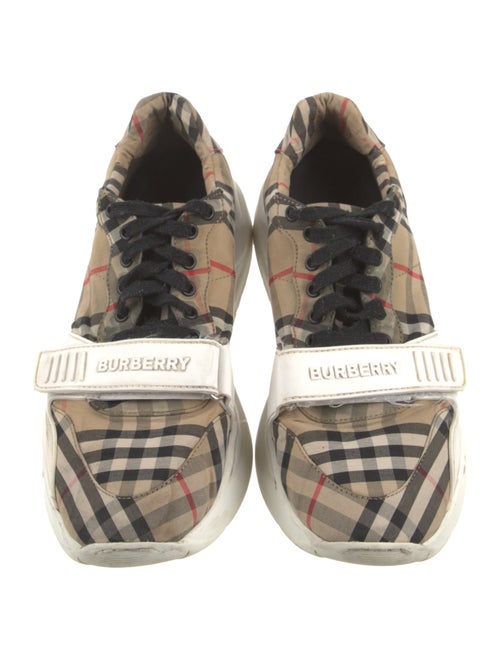 Burberry House Check Pattern Canvas Sneakers