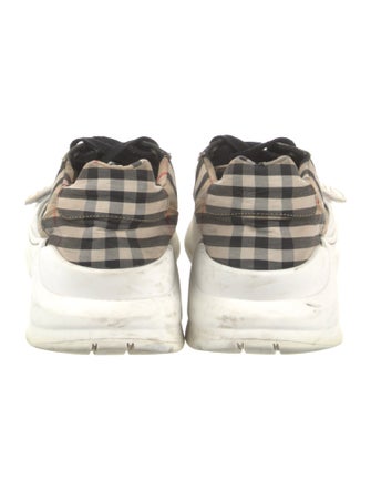 Burberry House Check Pattern Canvas Sneakers
