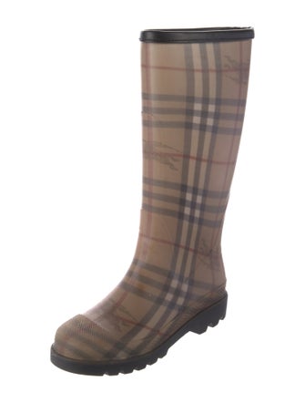 Burberry Rubber Printed Rain Boots