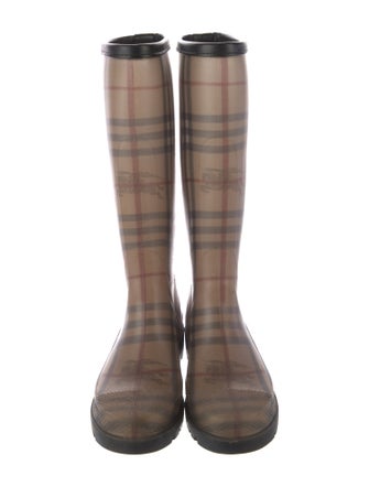 Burberry Rubber Printed Rain Boots