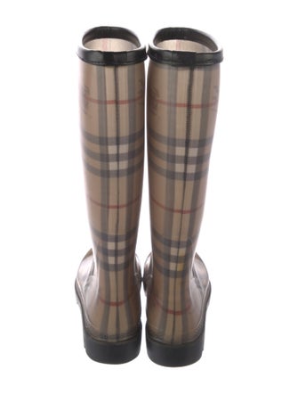 Burberry Rubber Printed Rain Boots
