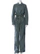 Burberry Plaid Print Jumpsuit