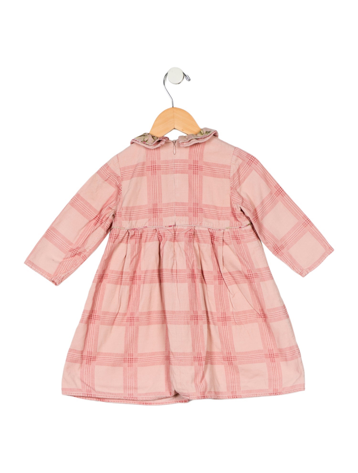 Burberry Toddler Girls' Pleated Long Sleeve Dress