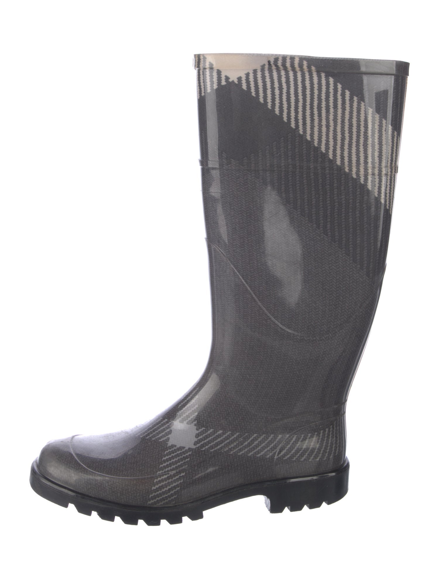 Burberry Rubber Printed Rain Boots