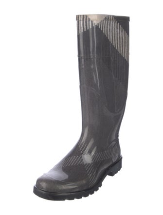 Burberry Rubber Printed Rain Boots