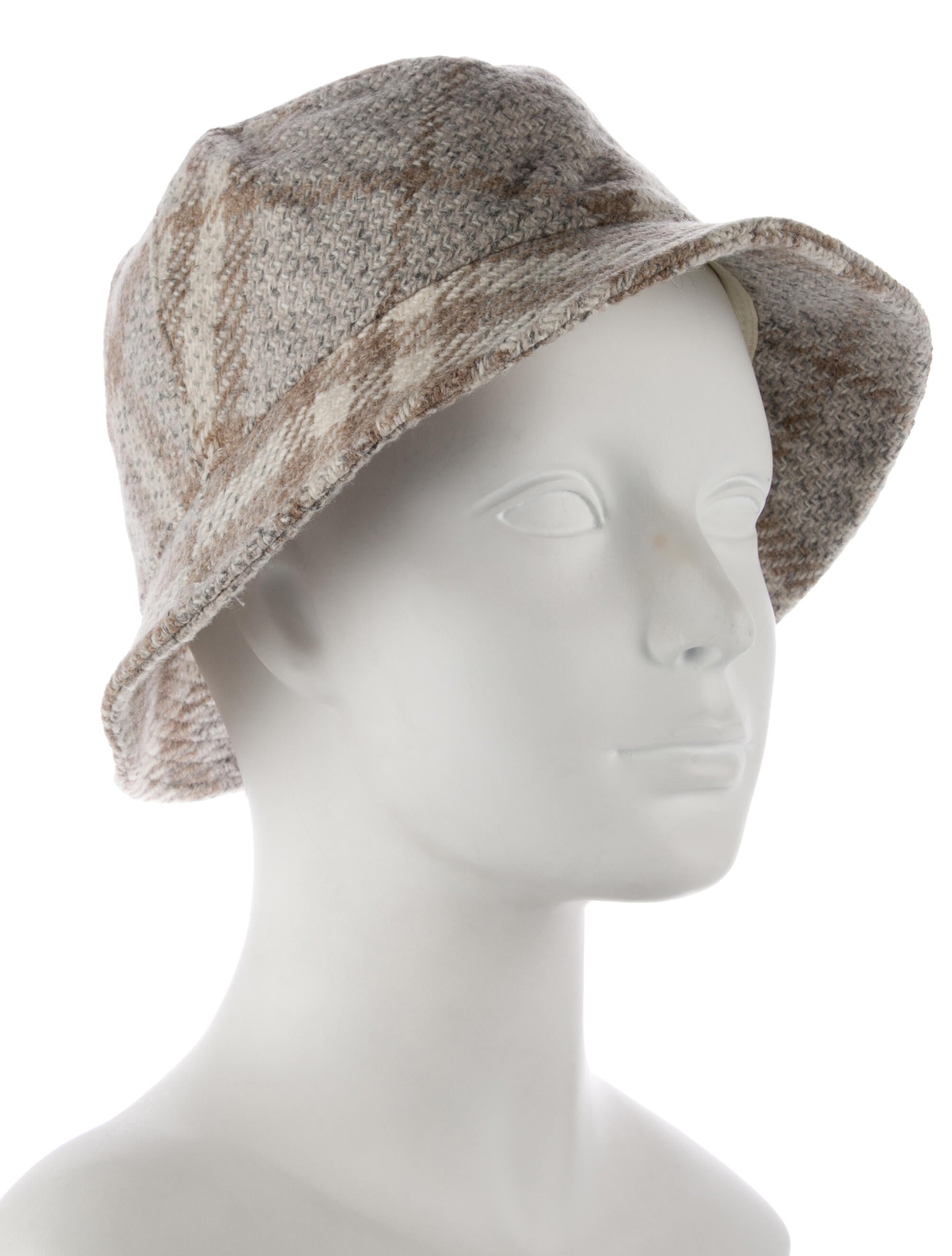 Burberry Check Wool Bucket Hat