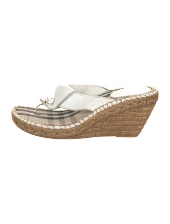 Burberry Leather Espadrilles