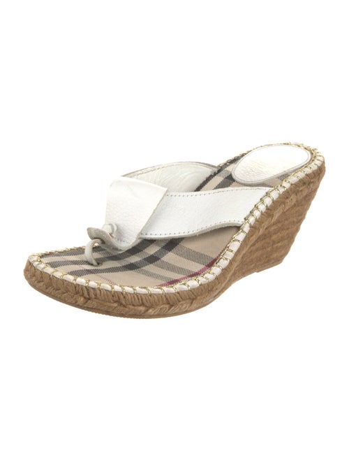 Burberry Leather Espadrilles