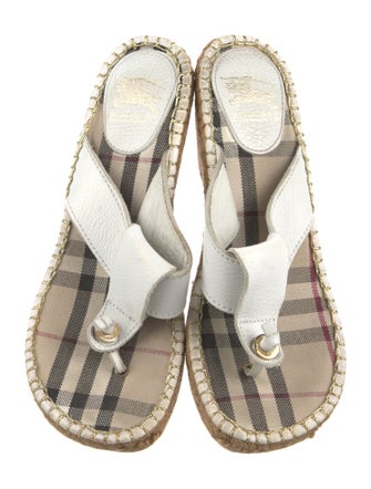 Burberry Leather Espadrilles