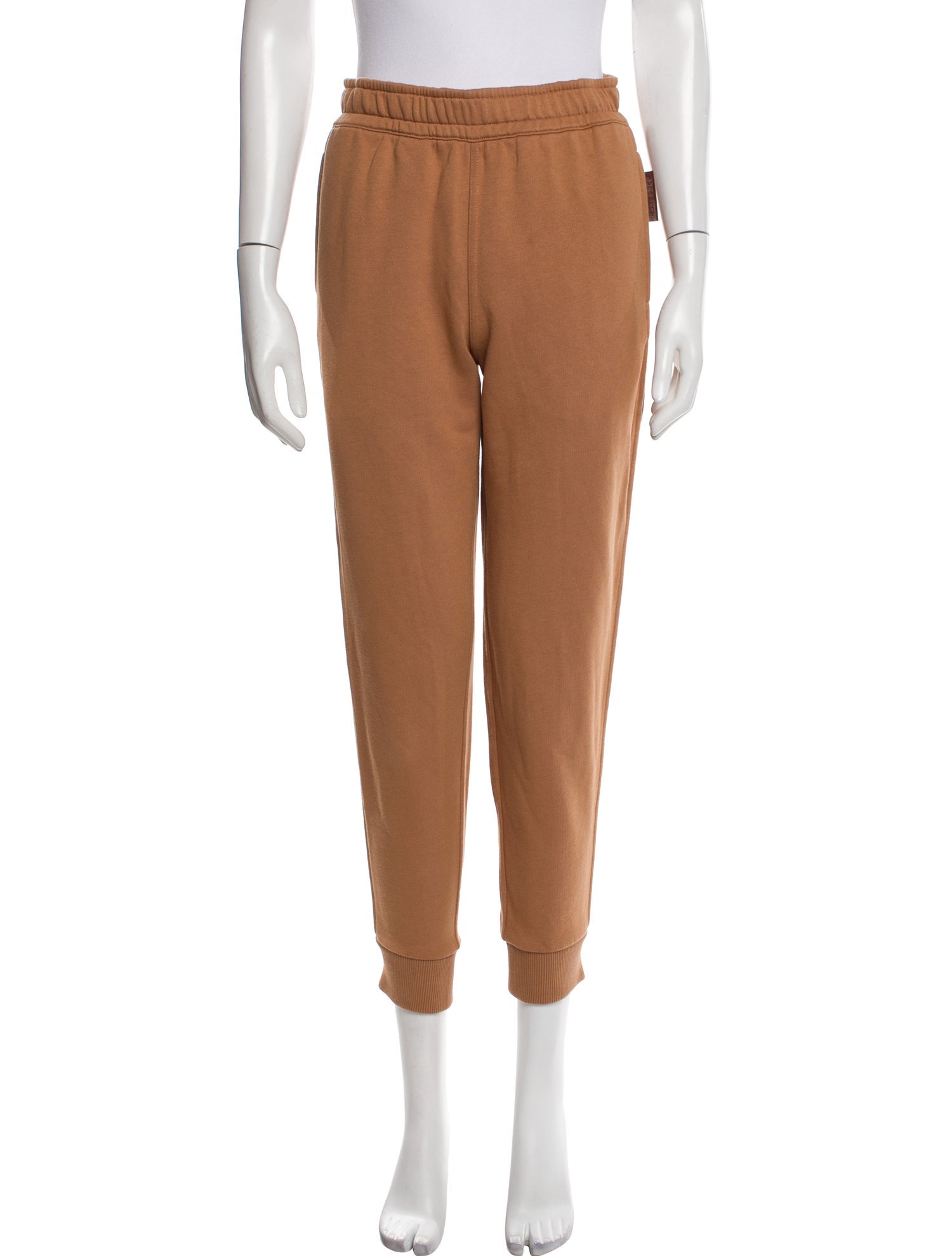 Burberry Leather Trim Embellishment Sweatpants