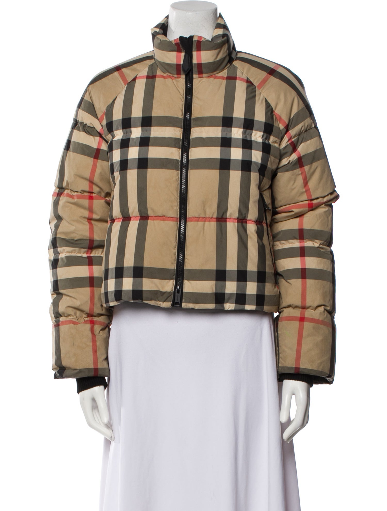 Burberry Plaid Print Jacket