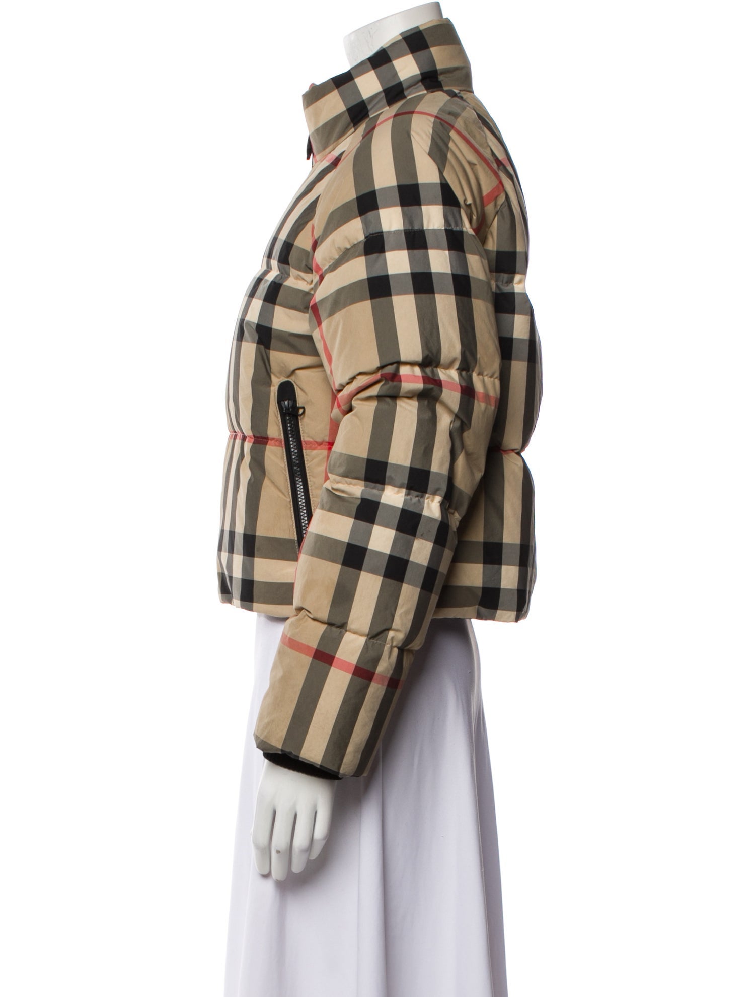 Burberry Plaid Print Jacket