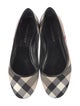 Burberry Nova Check Pattern Canvas Ballet Flats