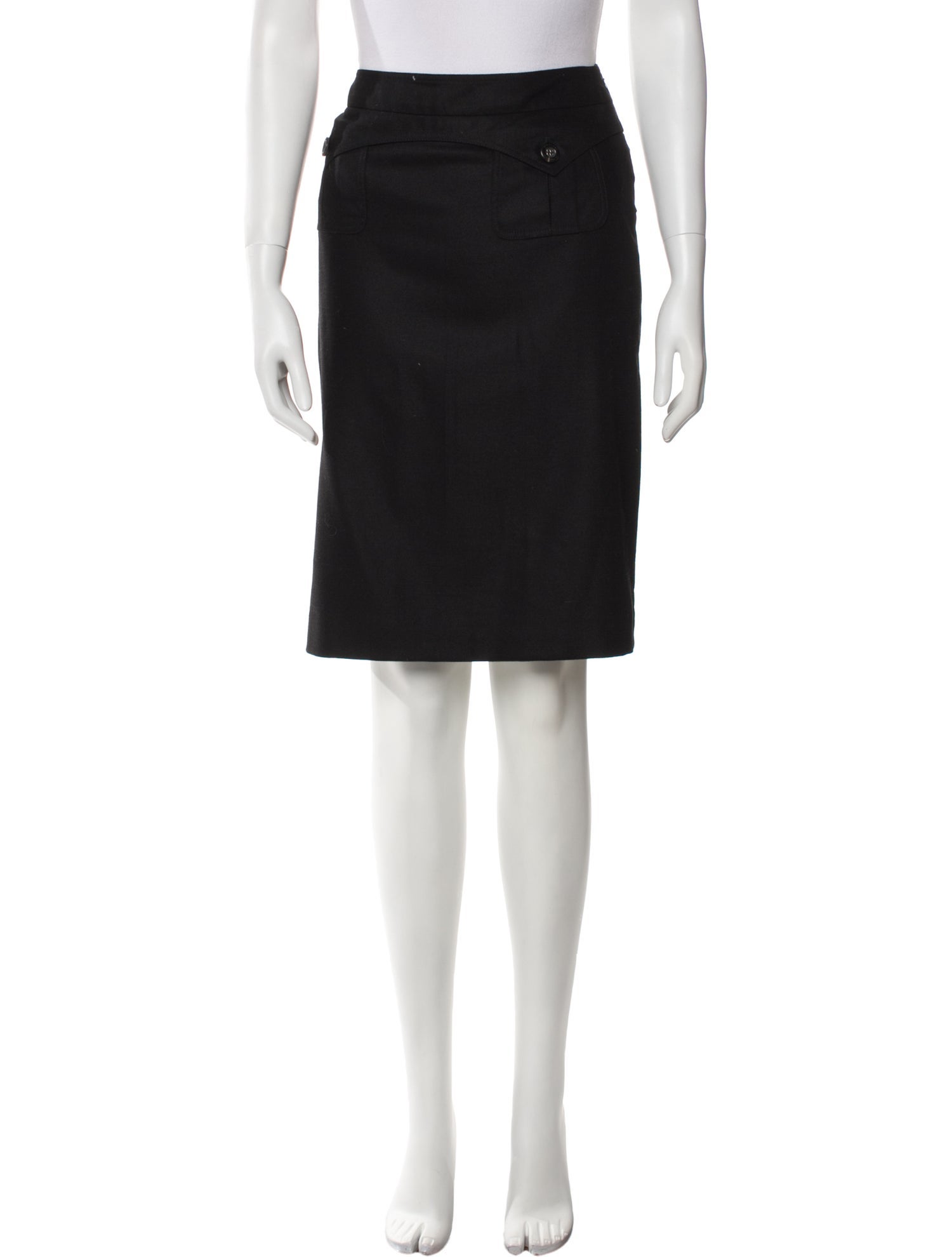 Burberry Wool Knee-Length Skirt