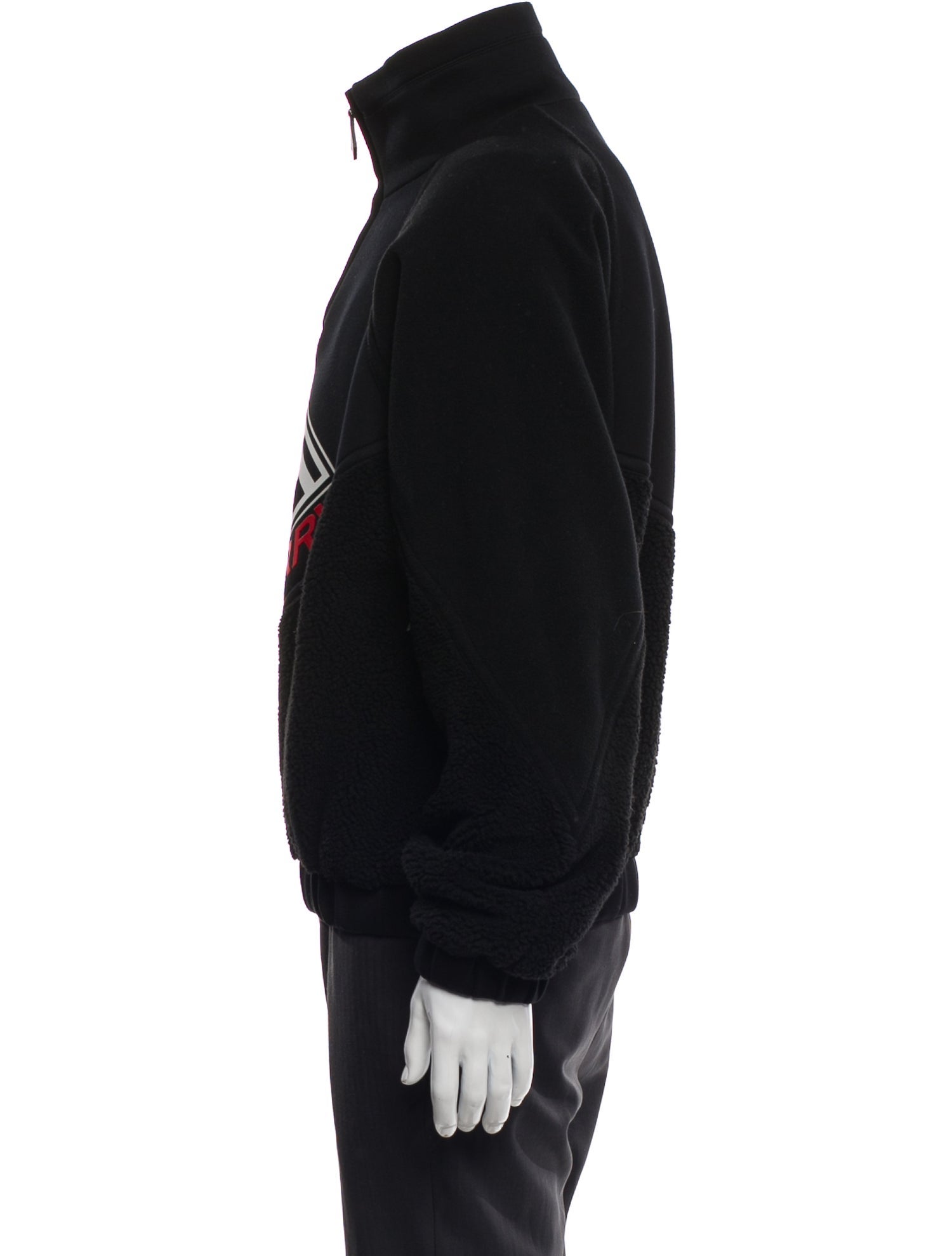 Burberry Graphic Print Mock Neck Sweatshirt