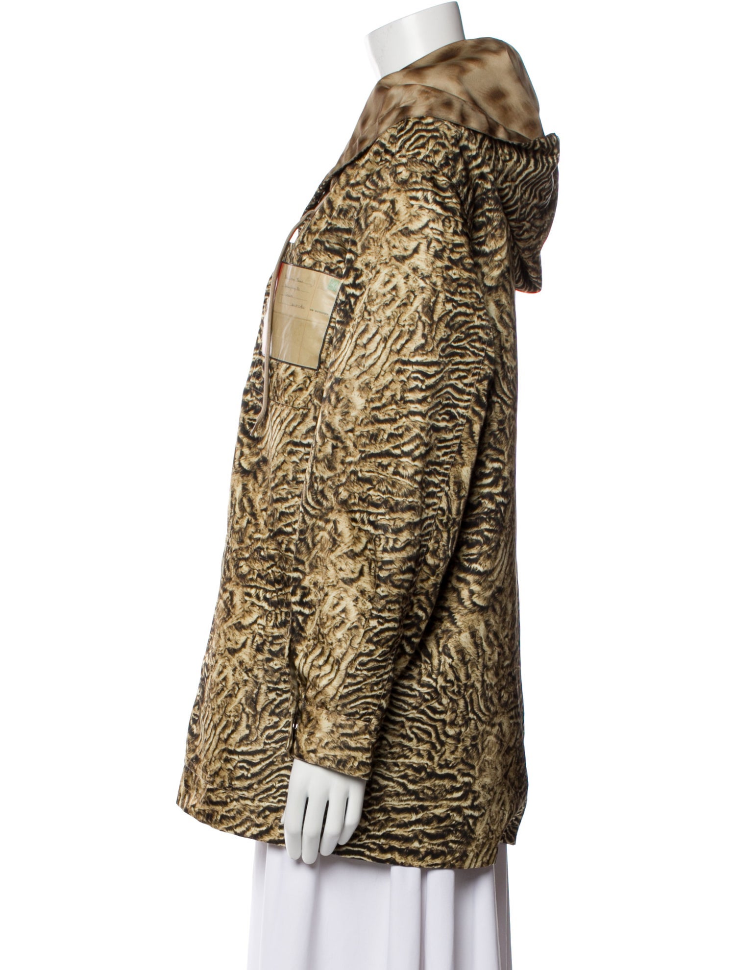 Burberry Nylon Animal Print Blazer