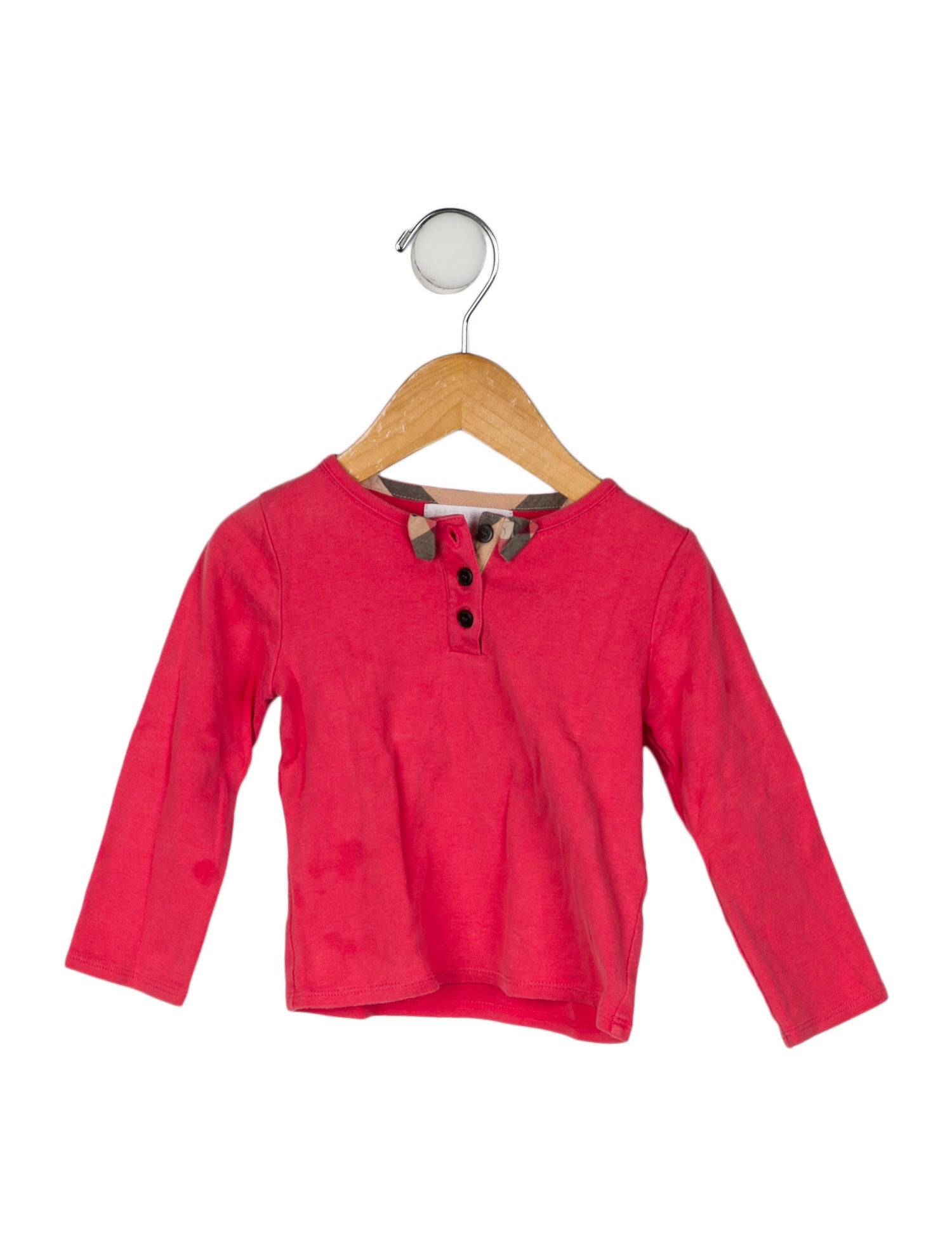 Burberry Girls' Bow accent Long sleeve top