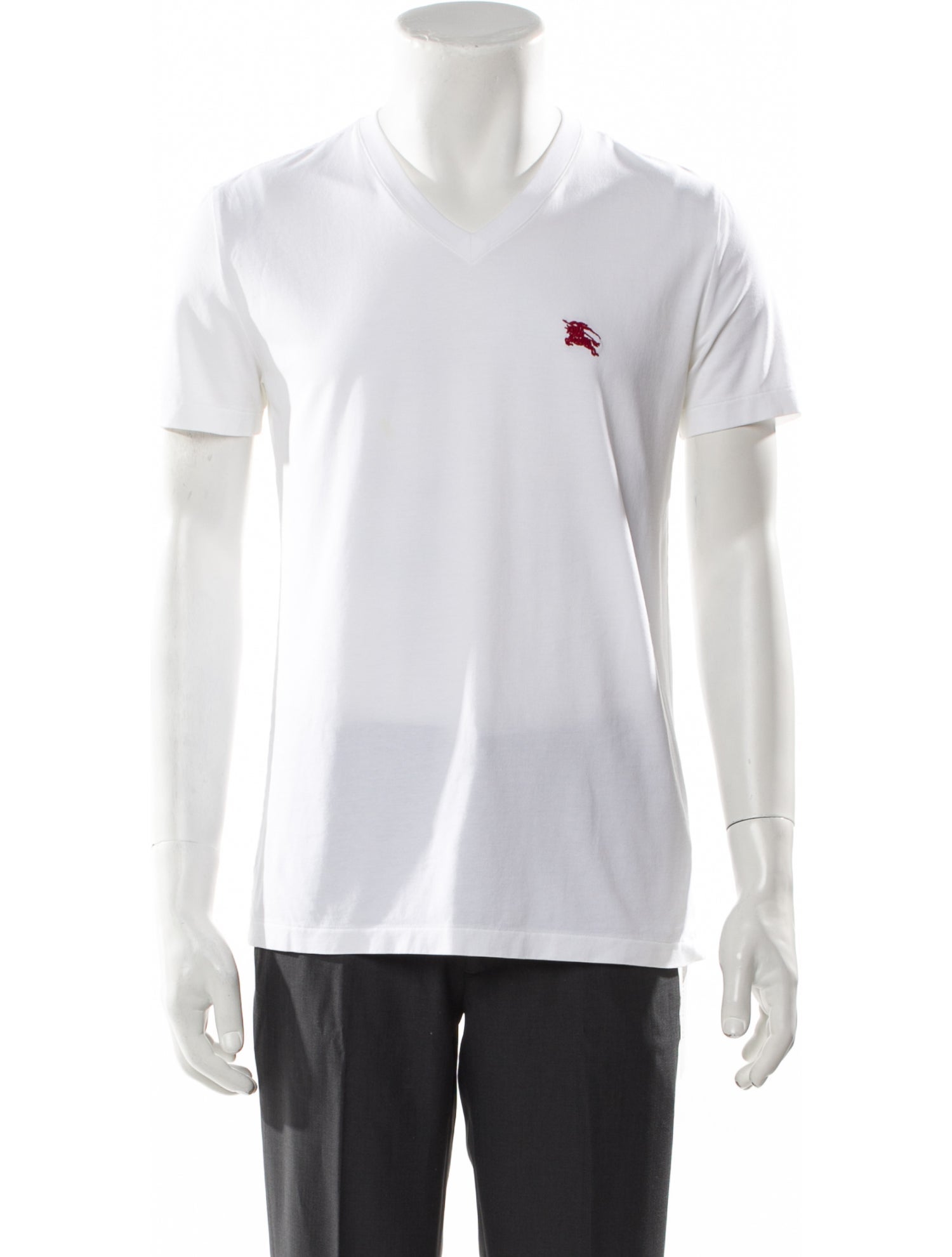 Burberry V-Neck Short Sleeve T-Shirt