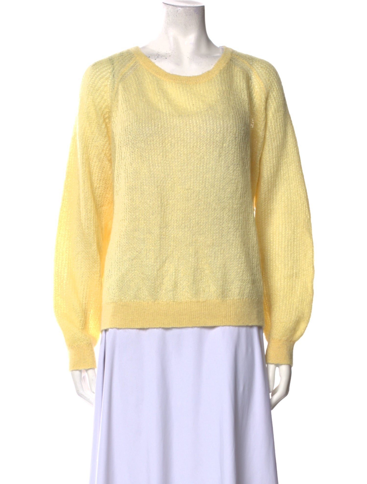 Burberry Mohair Scoop Neck Sweater