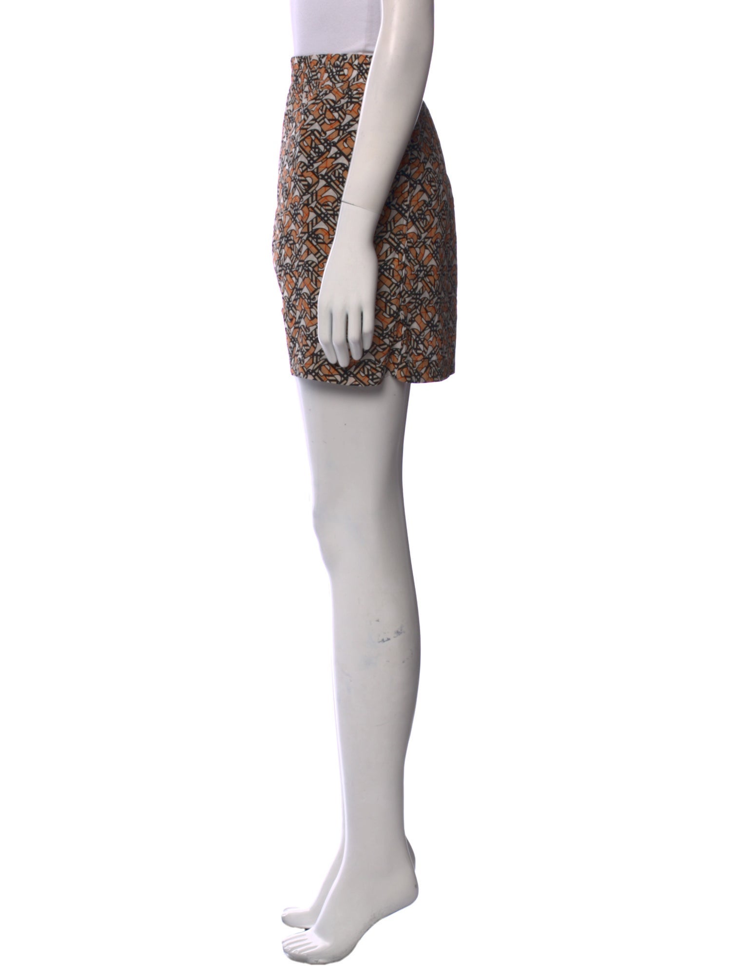 Burberry Silk Mini Shorts