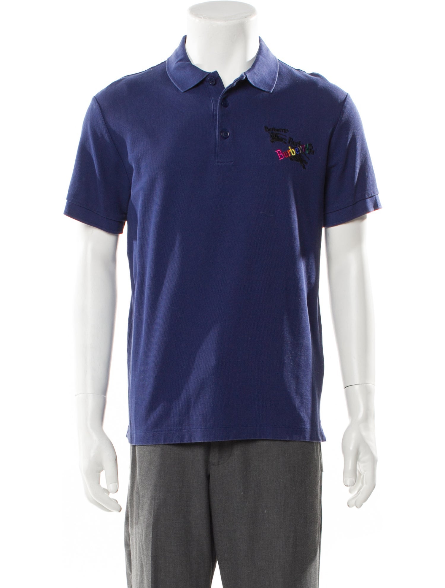 Burberry TB Monogram Collar Polo Shirt