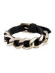 Burberry Leather Chain Wrap Bracelet