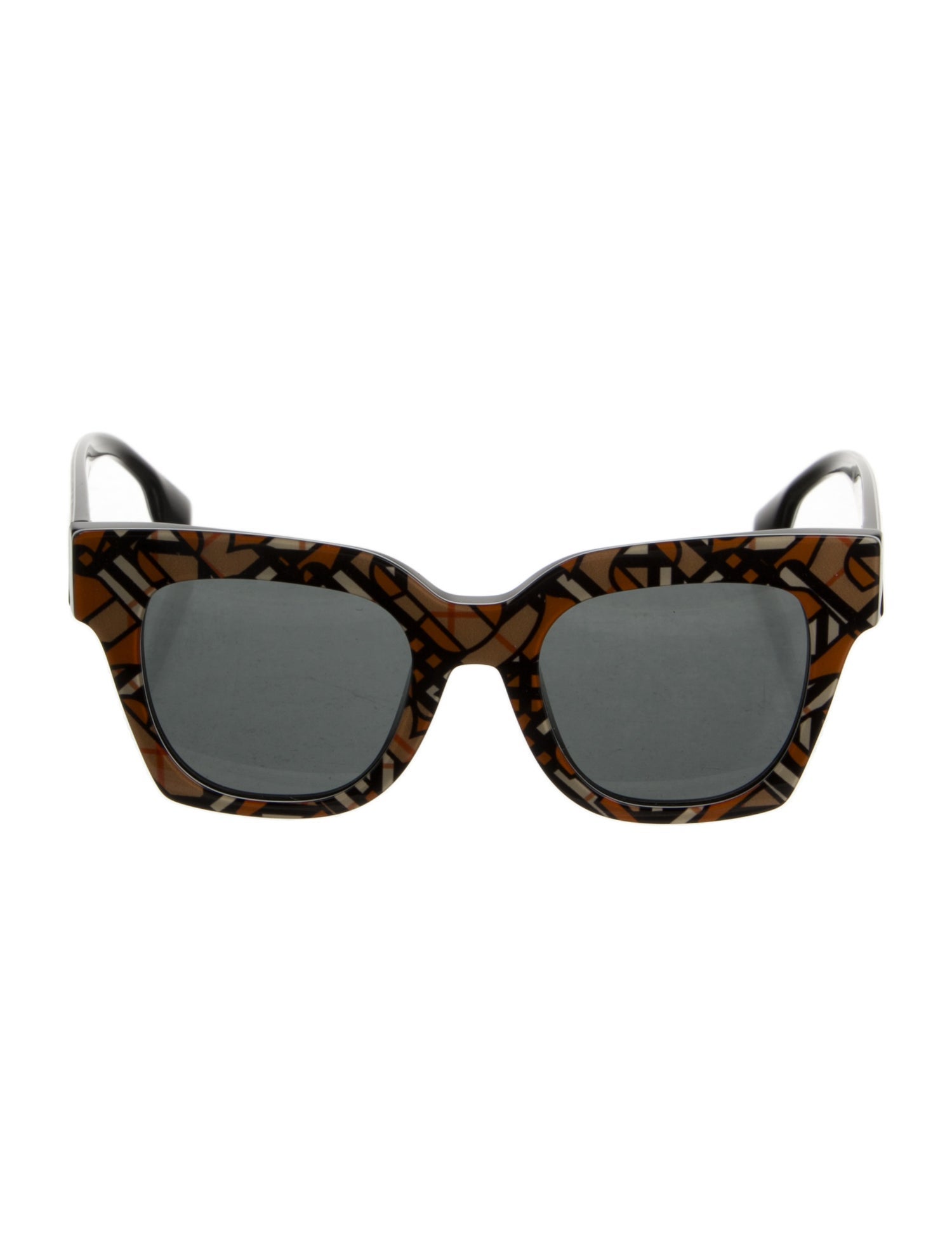 Burberry Nova Check Pattern Wayfarer Sunglasses