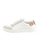 Burberry Leather Colorblock Pattern Sneakers