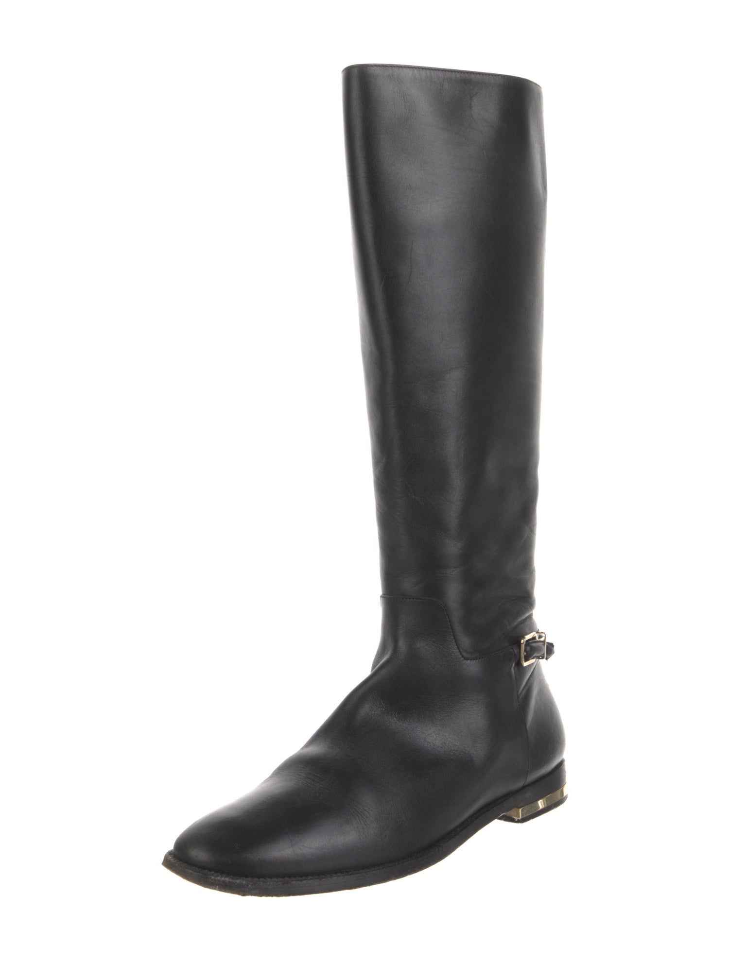 Burberry Leather Riding Boots