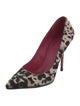Burberry Ponyhair Animal Print Pumps