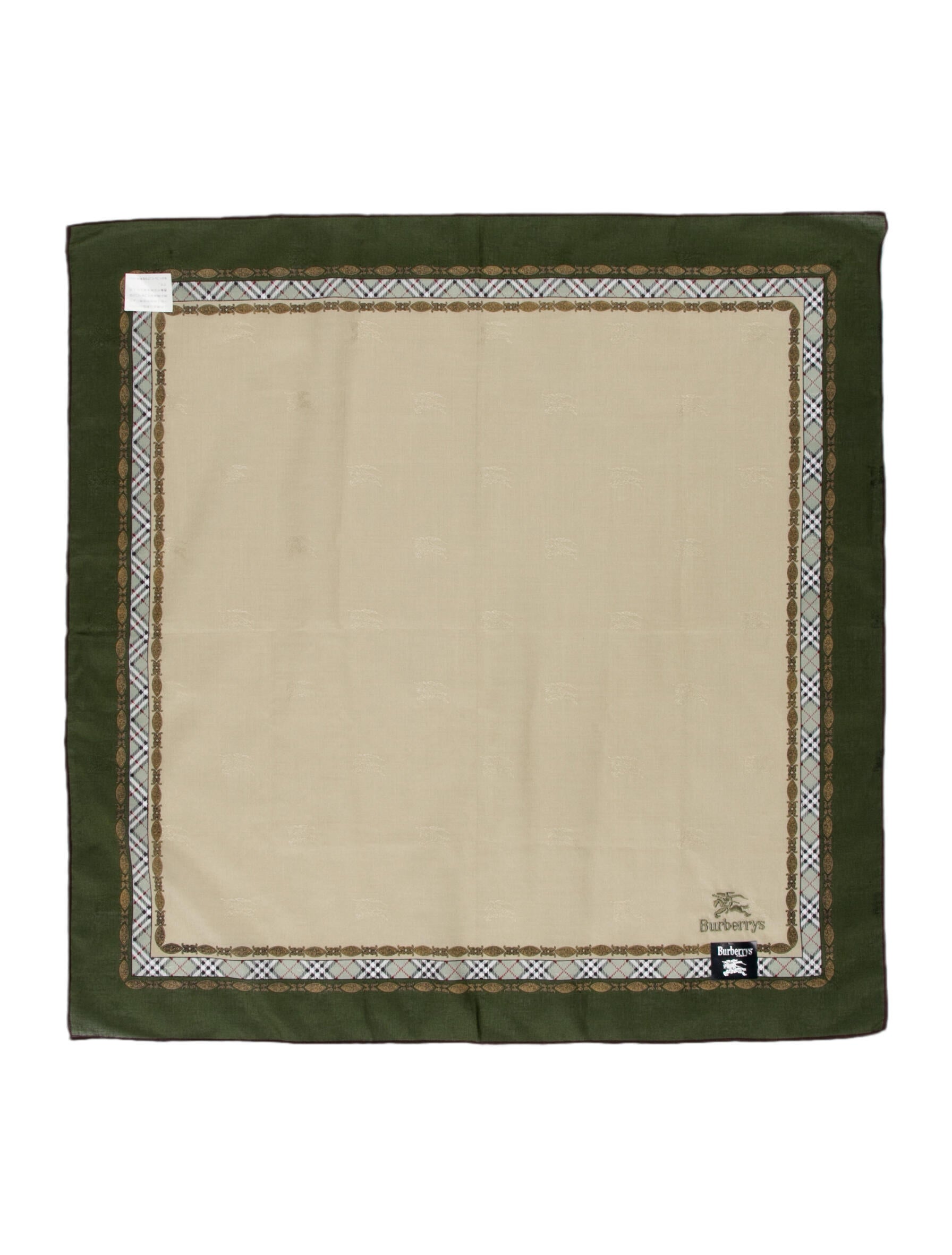 Burberry's Cotton Printed Handkerchief