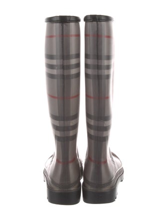 Burberry Rubber Printed Rain Boots