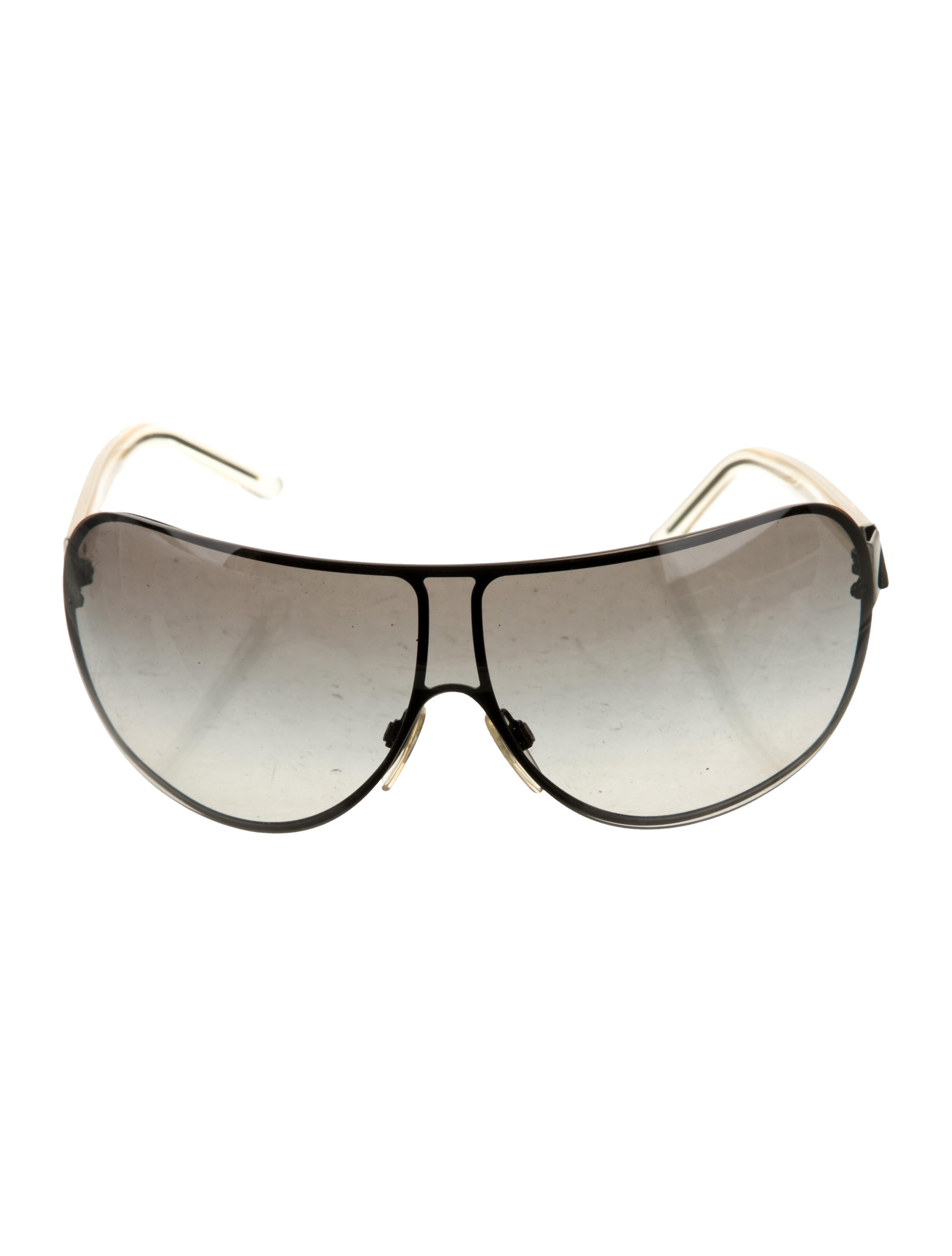 Burberry Nova Check Pattern Shield Sunglasses