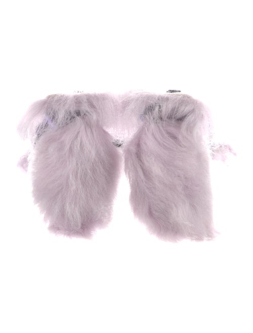 Burberry Suede Printed Slides