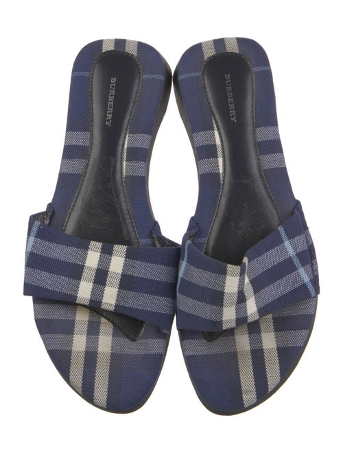 Burberry House Check Pattern Canvas Slides